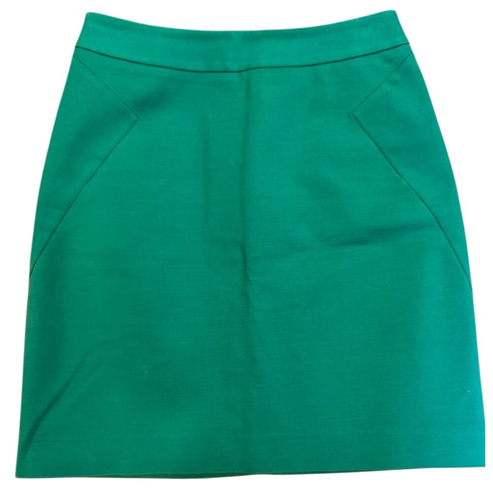 KATE SPADE Womens's Mini Skirt Size 2 Green Bossgirl Corpcore Career Office